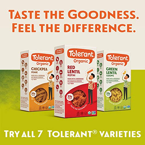 Tolerant Organic Pasta - Red Lentil Rotini - Case Of 6 - 8 Oz(D0102Hxxjgy.)
