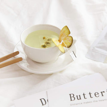 Kkokdam Butterfly Tea Bags - Chrysanthemum - Korean Gift Set, Decaf Tea Bags, Fancy Tea Bags, Unique Tea Bags, Iced Tea Bags For