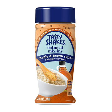 Tasty Shakes Oatmeal Mix-Ins, Maple Brown Sugar, 3 Ounce (Pack Of 6)