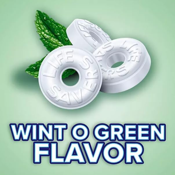 Generic Life-Savers Wint O Green Mints, Holiday Candy, 3.5 lbs Bulk Pack, Individually Wrapped, Perfect for Every Occasion