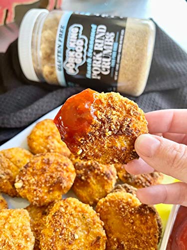 Pork King Good Low Carb Keto Diet Ranch Pork Rind Breadcrumbs! Perfect For Ketogenic, Paleo, Gluten-Free, Sugar Free and Bariatr