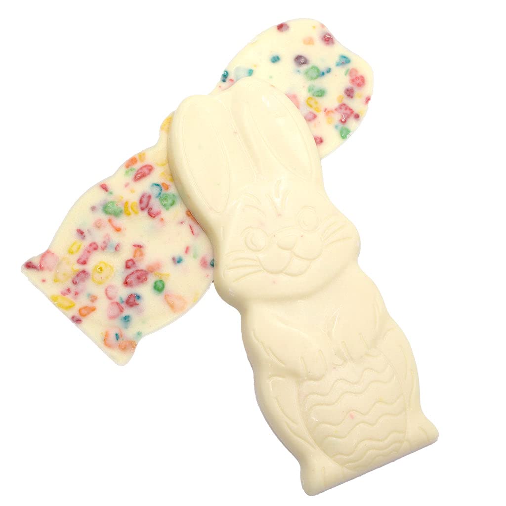 Post Cereal Frankford Post Fruity Pebbles Cereal 'N Candy Easter Bunny (Cereal Milk White Chocolate Bunny) 1.6 Ounces