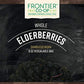 Frontier Co-op Dried Elderberries, European Whole, 8oz Bag, Kosher, Non-GMO, Purple