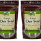 Now Foods, Organic Black Chia Seeds, Non-Gmo, Source Of Healthy Fatty Acids And Fiber, 12-Ounce (Packaging May Vary) (Pack Of 2)