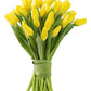 KaBloom Flowers - Mother's Day Collection - Bouquet of 10 Yellow Tulips without vase. Gift for Birthday, Sympathy, Anniversary, 