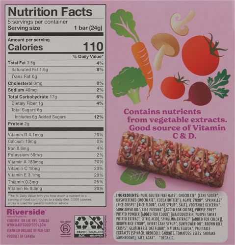MadeGood Organic Chocolate Drizzled Granola Bars, 5ct, 4.25 OZ