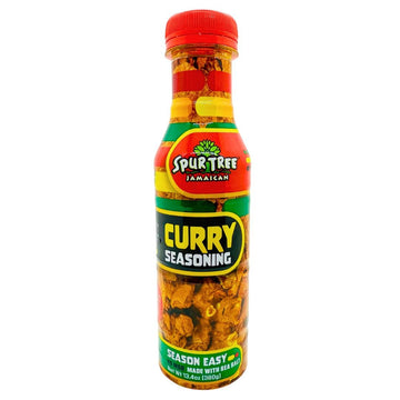 Spur Tree Jamaican Curry Seasoning 13.4 Oz - Experience Authentic Jamaican Taste - All-Natural And Fresh Ingredients - Curry Sea