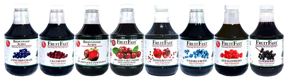 FruitFast Cranberry Juice Concentrate - Unsweetened, 50 Brix, 32 Fl Oz, 100% Pure Cranberry, No Additives or Fillers