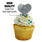 GRAPHICS & MORE Cupcake Picks Set of 6 Acrylic Heart Decoration Eastern New Mexico University Model CUPT.HRT.ACR.6PK.CLCENM500B
