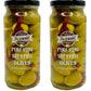 Sanniti Piri Piri Peppers Stuffed greek Olives Net Weight 16 oz - Drained Weight 10 oz (Pack of 2)