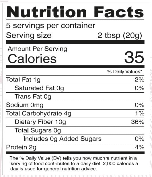 ORGANOVITA Organic Powder, 3.52 Oz - Gluten-Free, High Fiber, Antioxidant-Rich Blend for Smoothies & Baked Goods - Cold-Pressed Ingredients