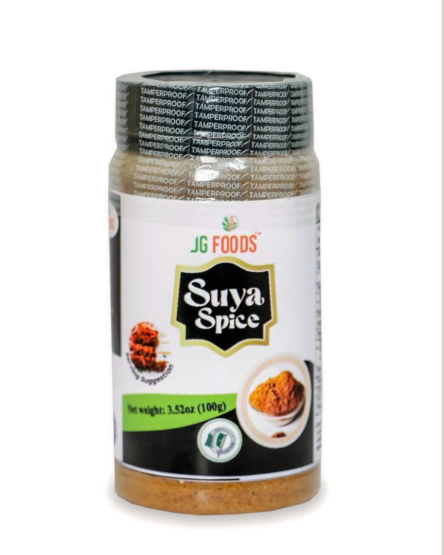JG Foods Suya Spice, African Seasoning Blend, 3.52 oz, 100g