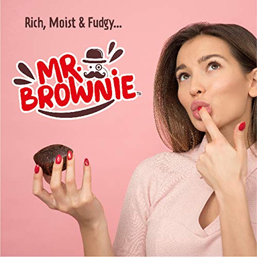 Mr. Brownie Chocolate Brownies | 8 Individually Wrapped Bites | 2 Pack | Dark Brown