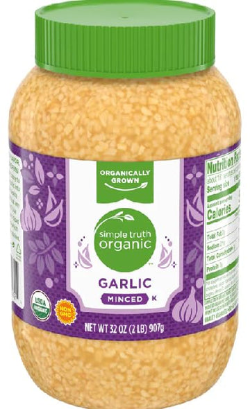 Organic Garlic Minced (1 Jar, 32 oz.)