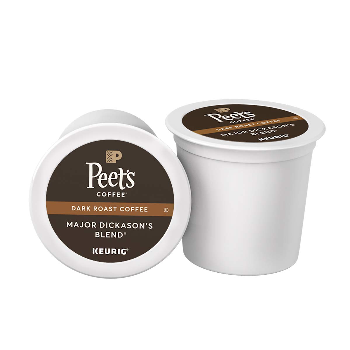 Peets Coffee Major Dickasons Blend K-Cup Pods, Dark Roast, 16 Count, Compatible with Keurig Brewers