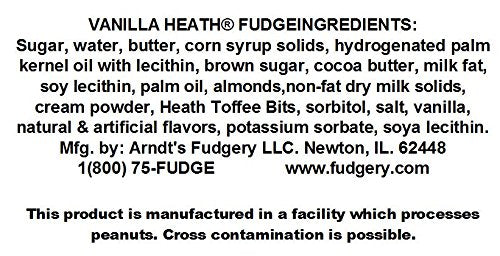 Home Made Creamy Vanilla Toffee Fudge - 1 1/2 Lb Box