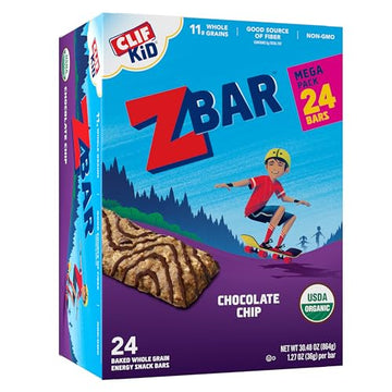 Zbar - Chocolate Chip - Soft Baked Snack Bars - Non-Gmo - 11G Whole Grains - Usda Organic Granola Bars (24 Pack)