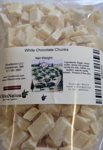 Barry Callebaut White Chocolate Chunks, 80 oz (5 lb) - Ideal for Baking and Desserts