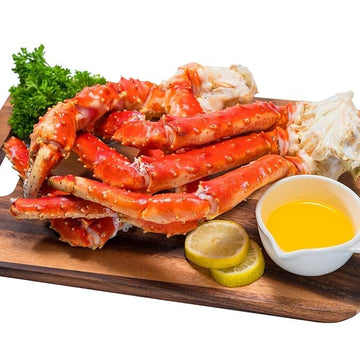 Colossal King Crab Legs - Wild-Caught  Pre-Cooked  Frozen - Sustainably Sourced Red King Crab from Norway (3 Pound)