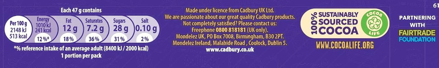 Cadbury Dairy Milk Marvellous Creations Jelly Popping Candy Bar, 47g (Pack of 24), 1.65 Ounce, Model 26236