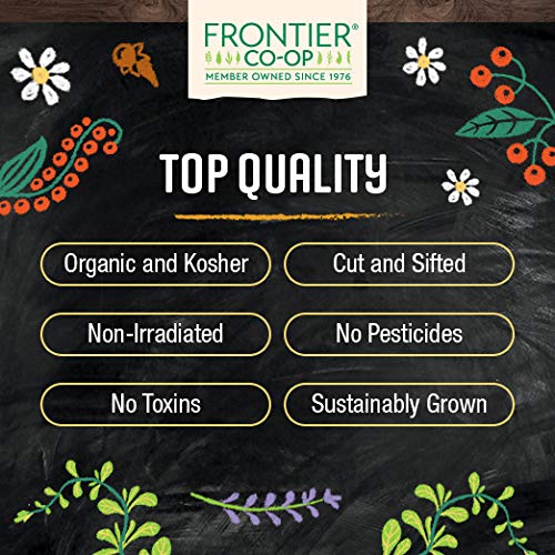 Frontier Co-op Peppermint Leaf Cut & Sifted, Certified Organic, Kosher, 16 Ounce Bulk Bag