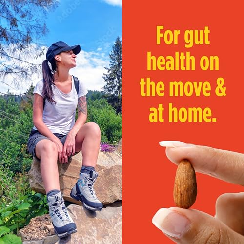 Philosopher Foods Gut Nuts - Fermented & Sprouted Almonds - 3oz Pouch (6 Pack) - Crunchy Low Carb Keto Snack