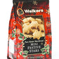 Walkers Shortbread Mini Festive Stars Shortbread Holiday Cookies, 4.4-Ounce Bag (Pack of 6)