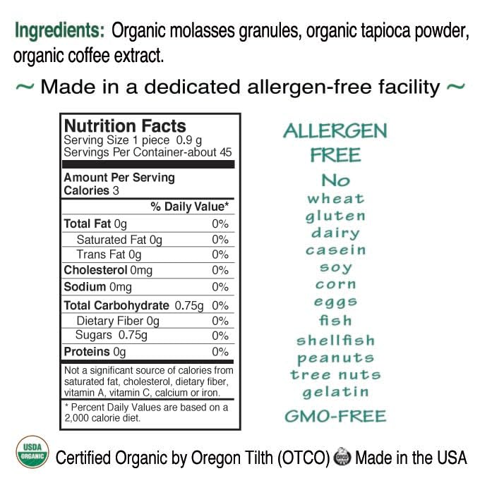 St. Claire'S Organic Herbal Pastilles, (Coffee, 1.5 Ounce Tin, Pack Of 6) | Gluten-Free, Vegan, Gmo-Free, Plant-Based, Allergen-