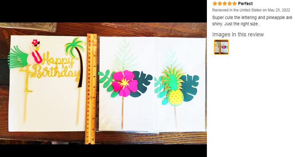 Laventy Set Of 3 Glitter Flamingo Happy Birthday Cake Topper Flamingo Birthday Supplies Tropical Hawaiian Themed Party Supplies