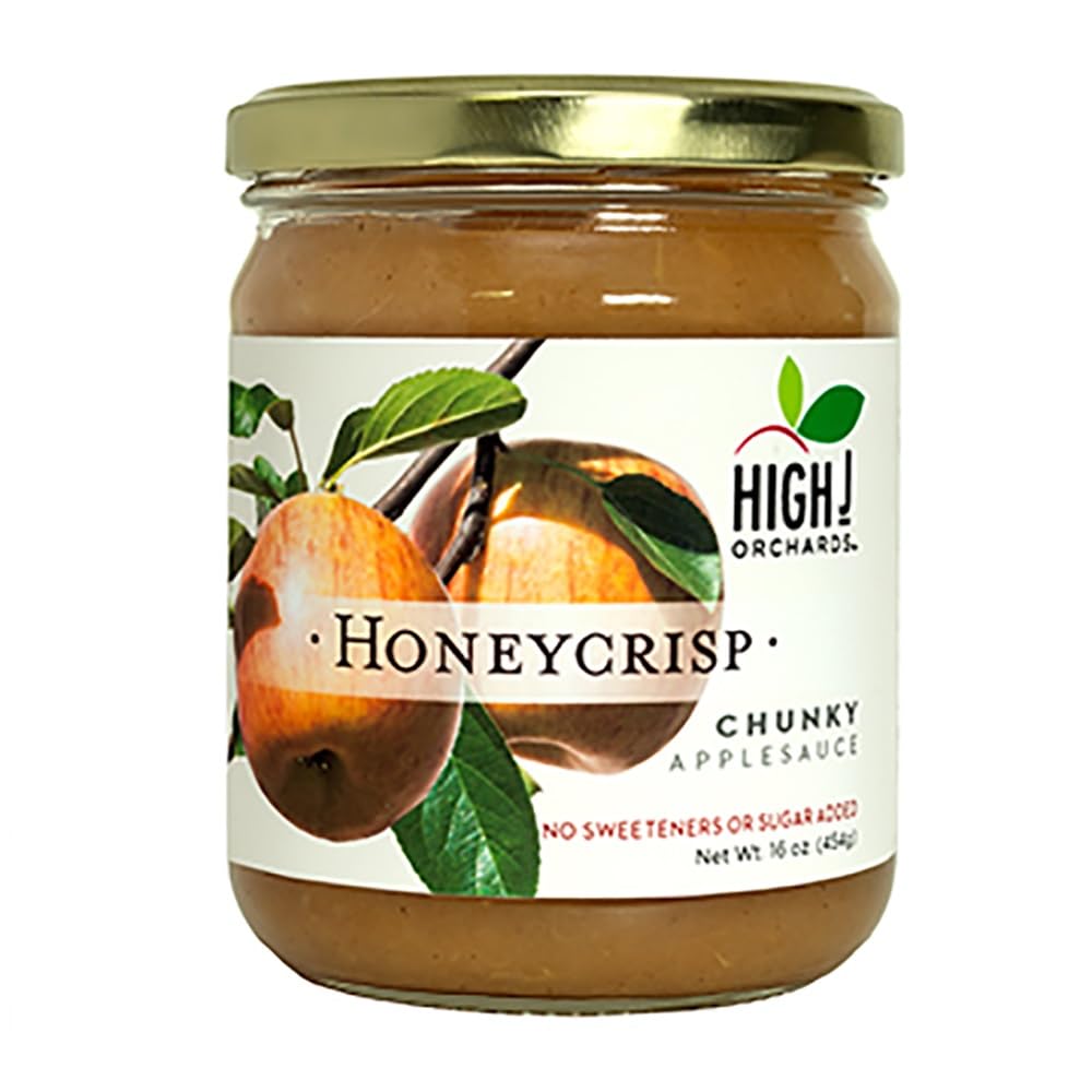 HIGH J ORCHARDS Chnky Honeycrisp Applesauce, 16 OZ