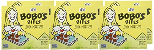 Bobos Oat Bites, Lemon Poppyseed, 1.3 Ounce (5 Count Box)