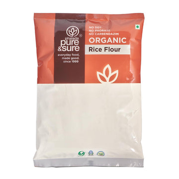 Pure & Sure Organic Rice Flour 1Kg | 100% Natural Gluten Free Chawal Ka Atta, Vegan & Rich In Protein |Certified Organic, Gluten
