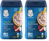 Gerber Baby Cereal Hearty Bits Multigrain Cereal Banana Apple Strawberry, 8 Ounce (Pack Of 2)