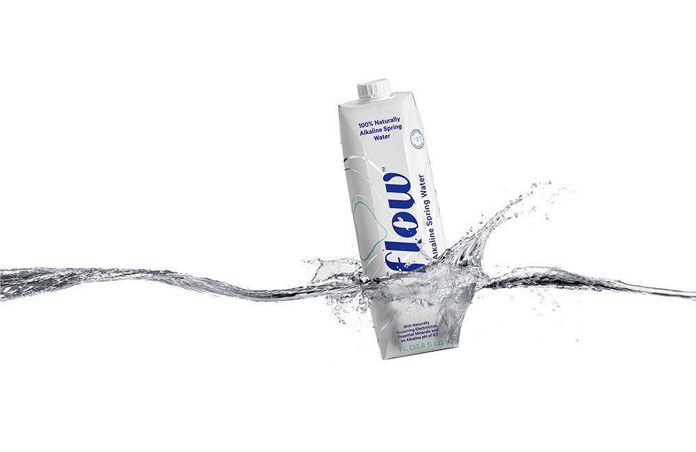 Flow Alkaline Spring Water, 100% Naturally Alkaline,1L (Pack of 6)