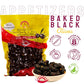 TUTTOCALABRIA Baked Oven Roasted Black Olives with Pits, Semi Dried Black Olives, 460 gm (16.22 oz), Olives al Forno, Handmade i