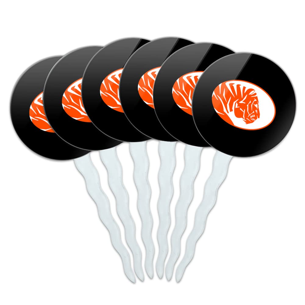 East Central University Secondary Logo Cupcake Picks Toppers Decoration Set of 6