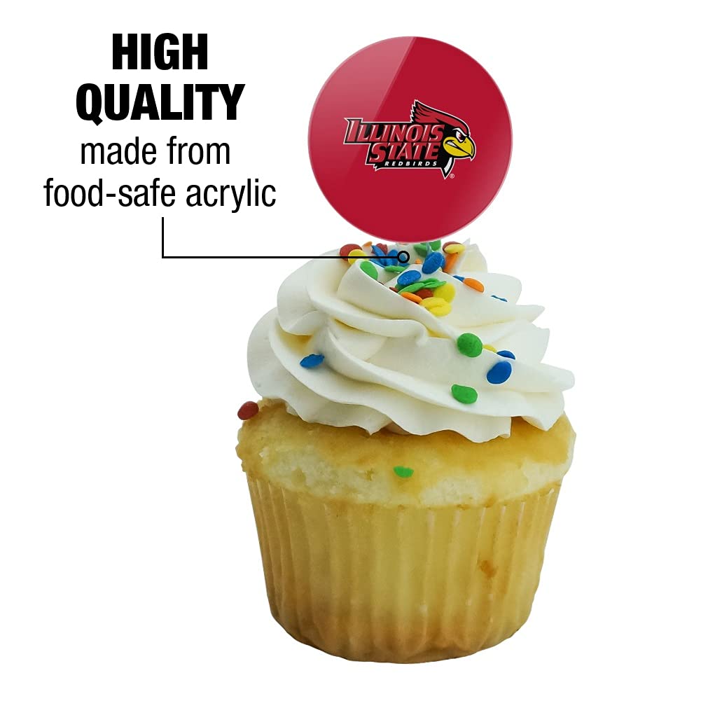 Illinois State Primary Logo Cupcake Picks Toppers Decoration Set Of 6