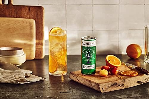 Fever-Tree Ginger Ale Mixer - Premium Quality - 8.45 fl oz Cans - Pack of 4 - Naturally Sourced Ingredients, No Artificial Sweeteners