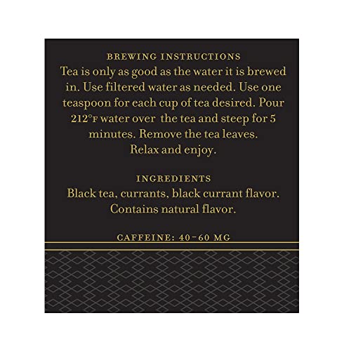 Harney & Sons Black Currant Loose Leaf Tea, 4 Ounce Tin
