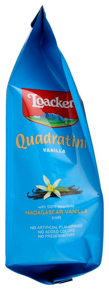 Loacker Quadratini, Vanilla Wafer Cookie, 8.8 Ounce Pack
