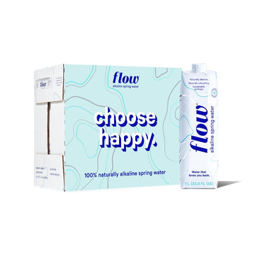 Flow Alkaline Spring Water - Refreshing Taste Of Natural Alkaline Water With Natural Electrolytes, Eco-Friendly Packaging, Non-G