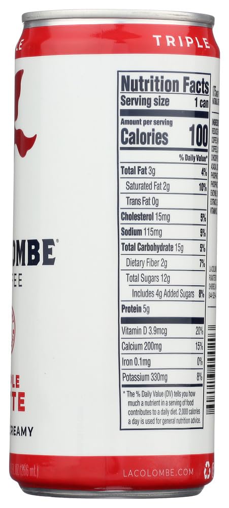 La Colombe Coffee Roasters Draft Latte Triple (Pack Of 8)