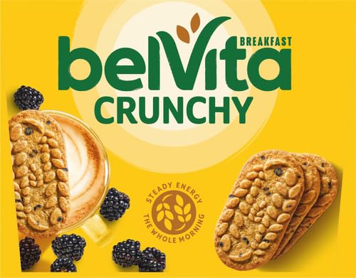 belVita Blueberry Breakfast Biscuits, Value Pack, 24 Packs (4 Biscuits Per Pack)