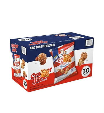 Crackerr Jack The Original Caramel Coated Popcorn, 30 Bags (1 box)