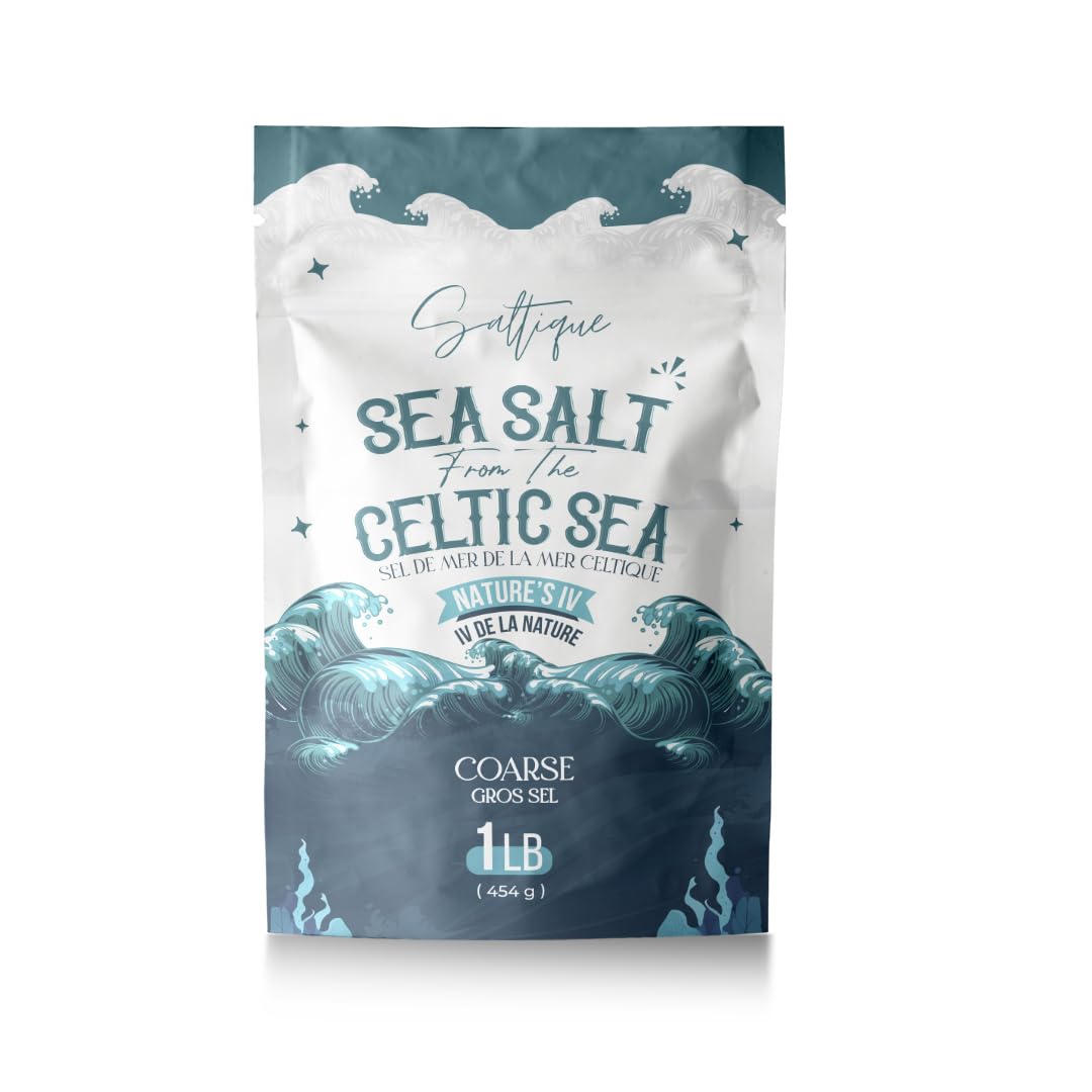 Saltique French Sea Salt Coarse - 100% Natural & Unrefined - 1lb (16 Ounce)