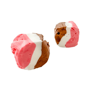Neapolitan Salt Water Taffy by Snack Attack, Individually Wrapped Bulk 2lb Bag - Chewy Saltwater Taffy Candy, Classic Neapolitan