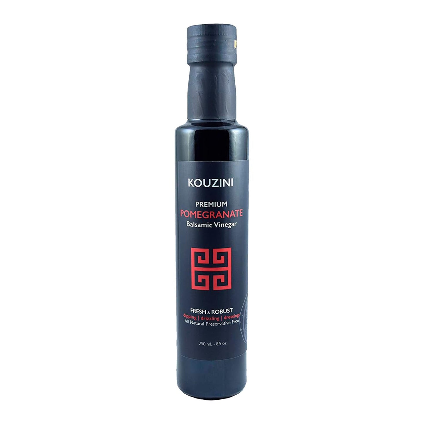 Kouzini Ultra Premium Pomegranate Balsamic Vinegar, Aged Balsamic Vinegars from Modena, Italy, Premium, Smooth & Full-Bodied Fla