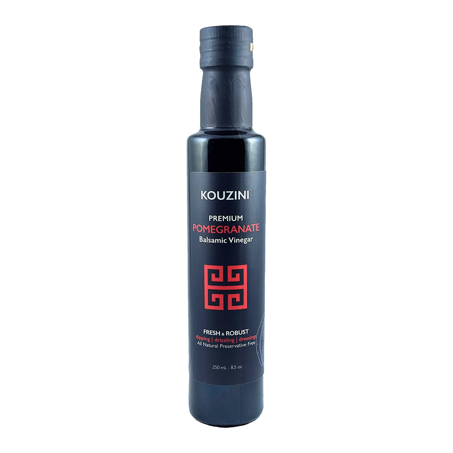 Kouzini Ultra Premium Pomegranate Balsamic Vinegar, Aged Balsamic Vinegars from Modena, Italy, Premium, Smooth & Full-Bodied Fla