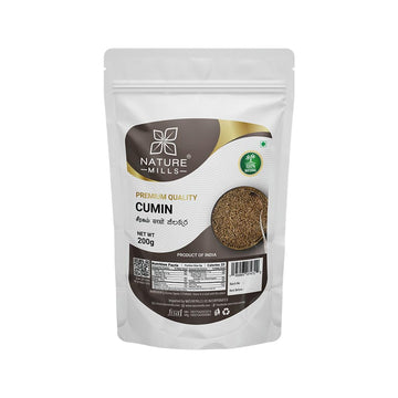 NatureMills Premium Cumin Seeds - Whole Spice (200g)