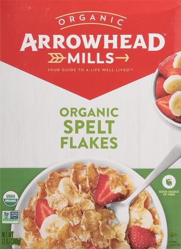 Arrowhead Mills Spelt Flakes Organic Cereal, 12 Ounce Box